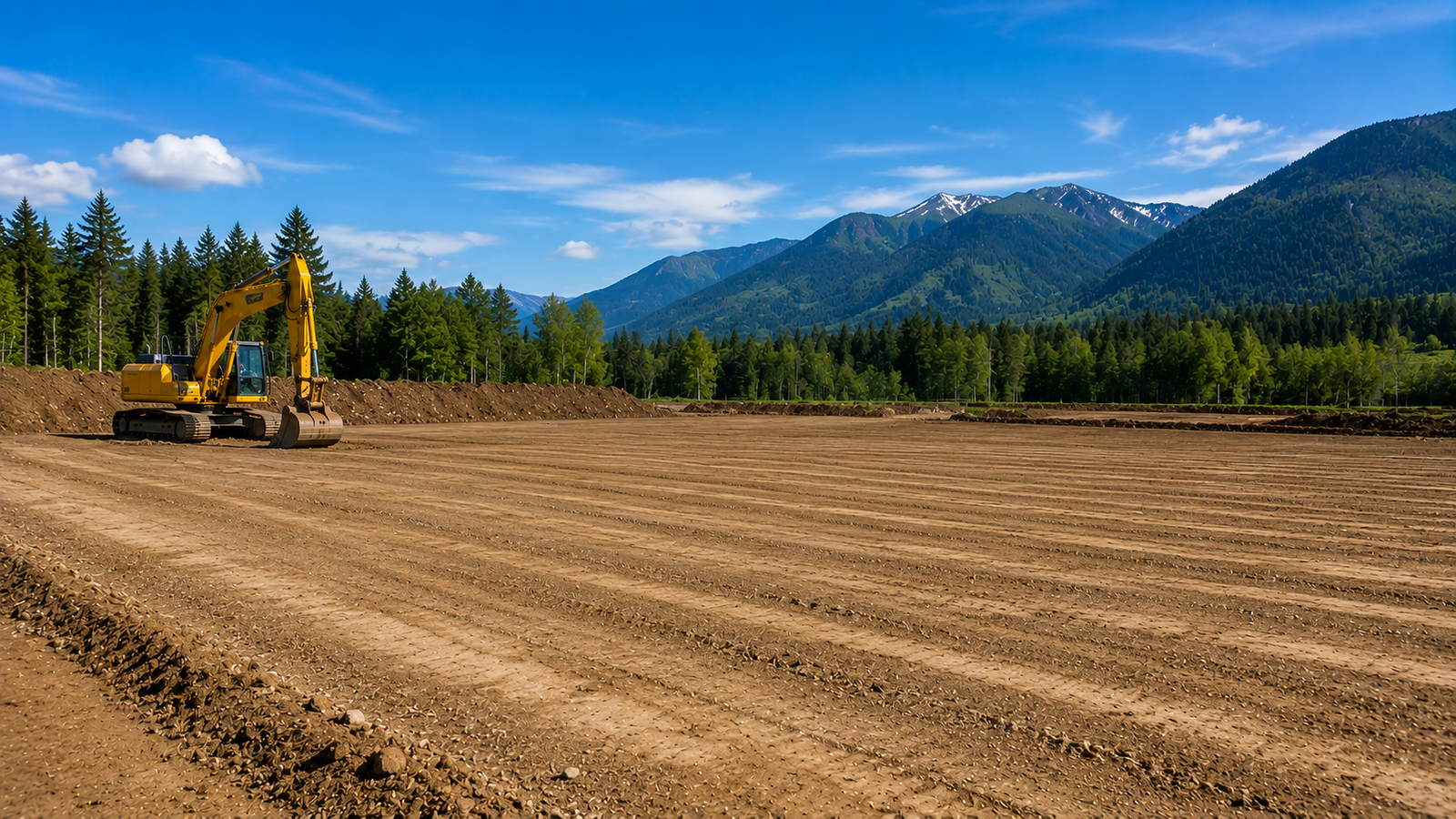 Residential excavation project in Maple Ridge BC